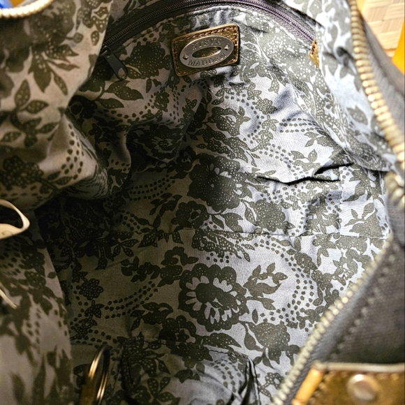 Steve Madden Black Cotton Hobo Style Shoulder Bag Embellished - Picture 8 of 8